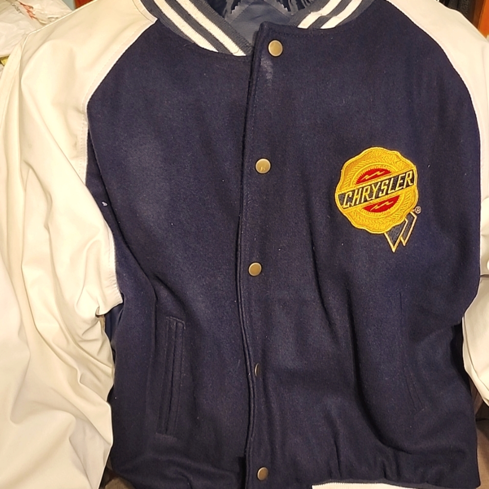 Black and White Varsity Bomber Jacket with Ribbed Details